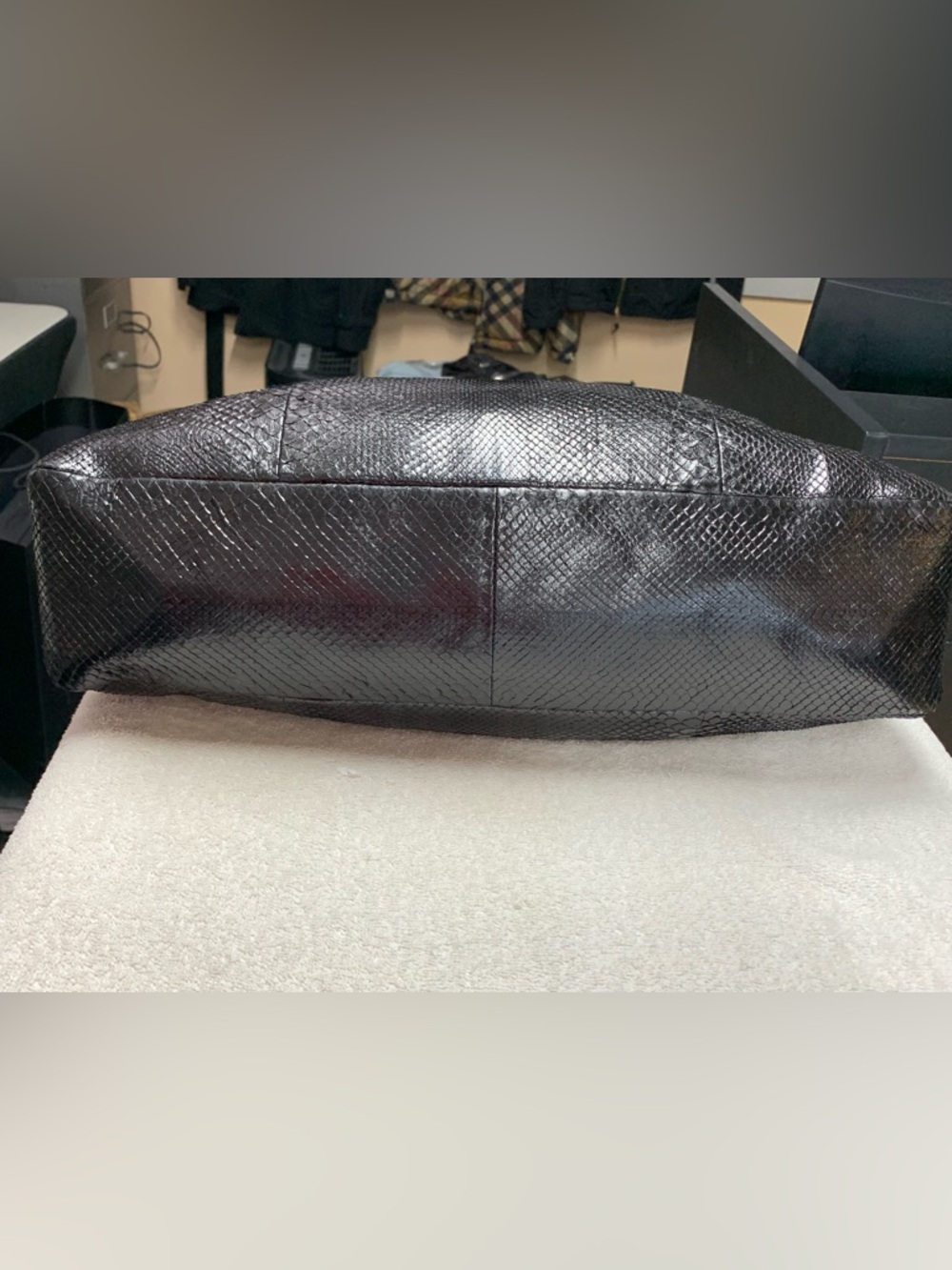 Gucci Horsebit Large Black Python Snakeskin Hobo Bag - Picture 11 of 16